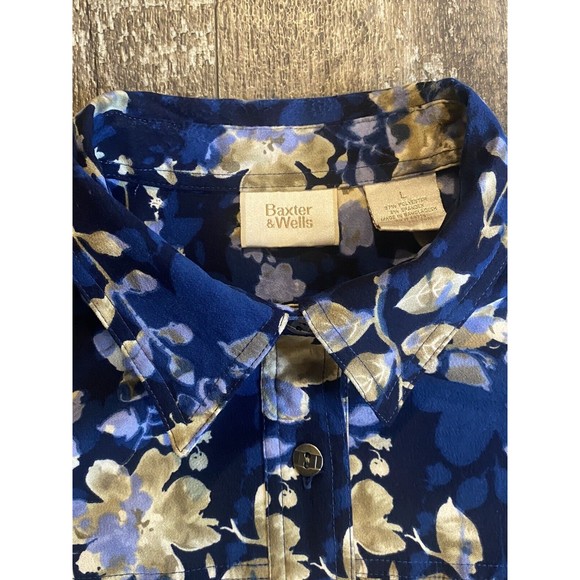 Baxter and Wells Women's button up Jackets size Large orange and blue - Picture 7 of 9